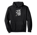 Funny Eat Sleep Soccer Repeat Soccer Hoodie - Aesthetic Graphic for Adults