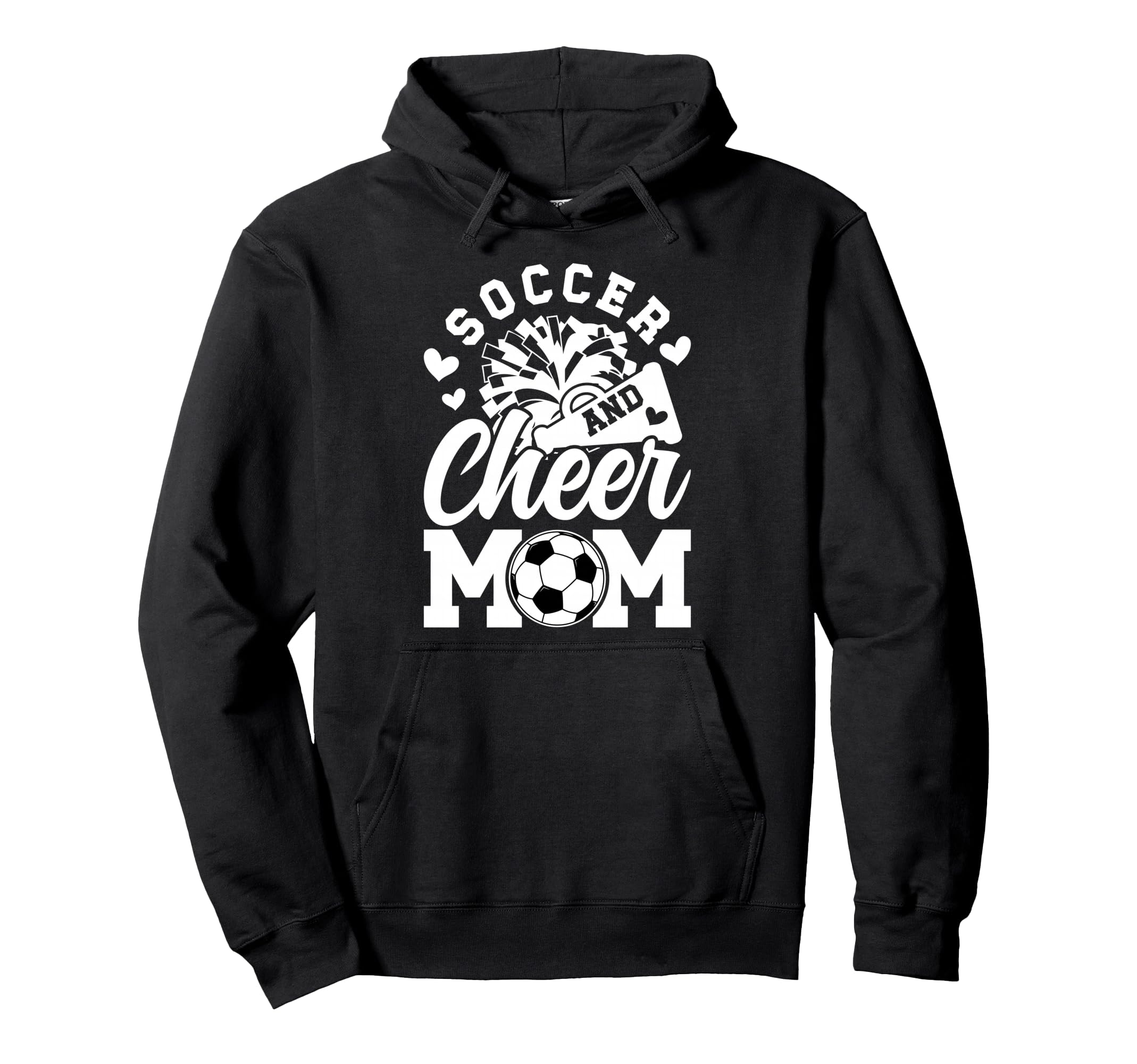 Soccer And Cheer Mom Cheerleading And Hoodie - Aesthetic Graphic Men Women