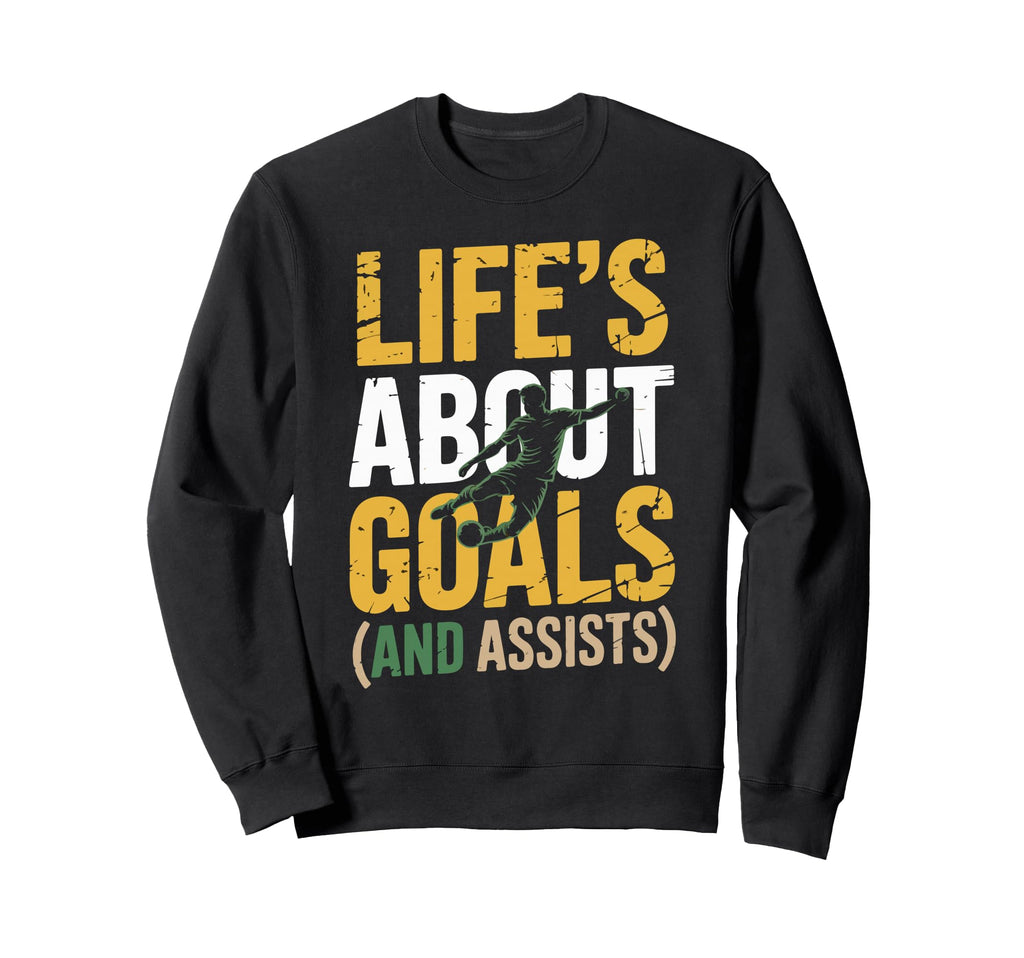 Funny Soccer Art Soccer Sweatshirt - Casual Everyday Wear for Adults