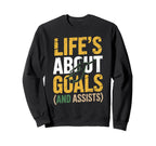 Funny Soccer Art Soccer Sweatshirt - Casual Everyday Wear for Adults