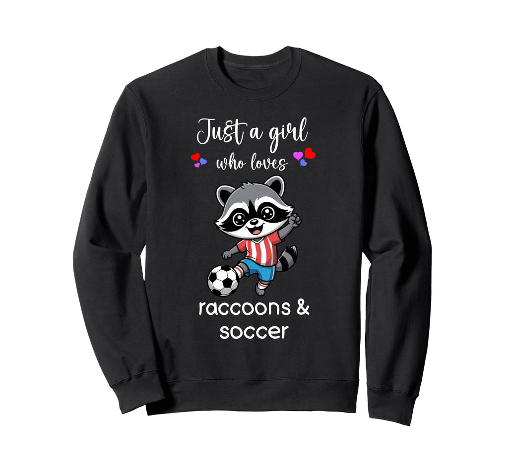 Raccoon Soccer Raccoon Soccer Sweatshirt - Custom Art Print Men Women