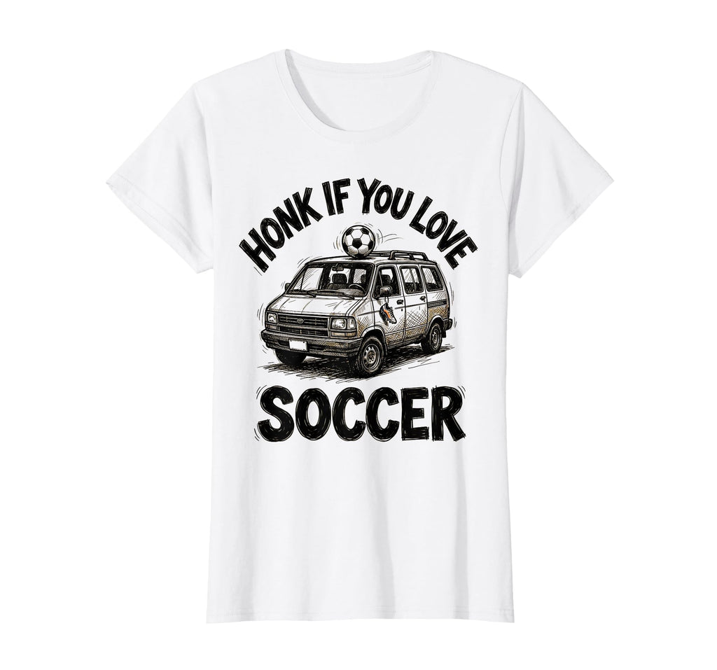 Honk If You Love Soccer Fun Soccer T-Shirt - Aesthetic Graphic for Adults