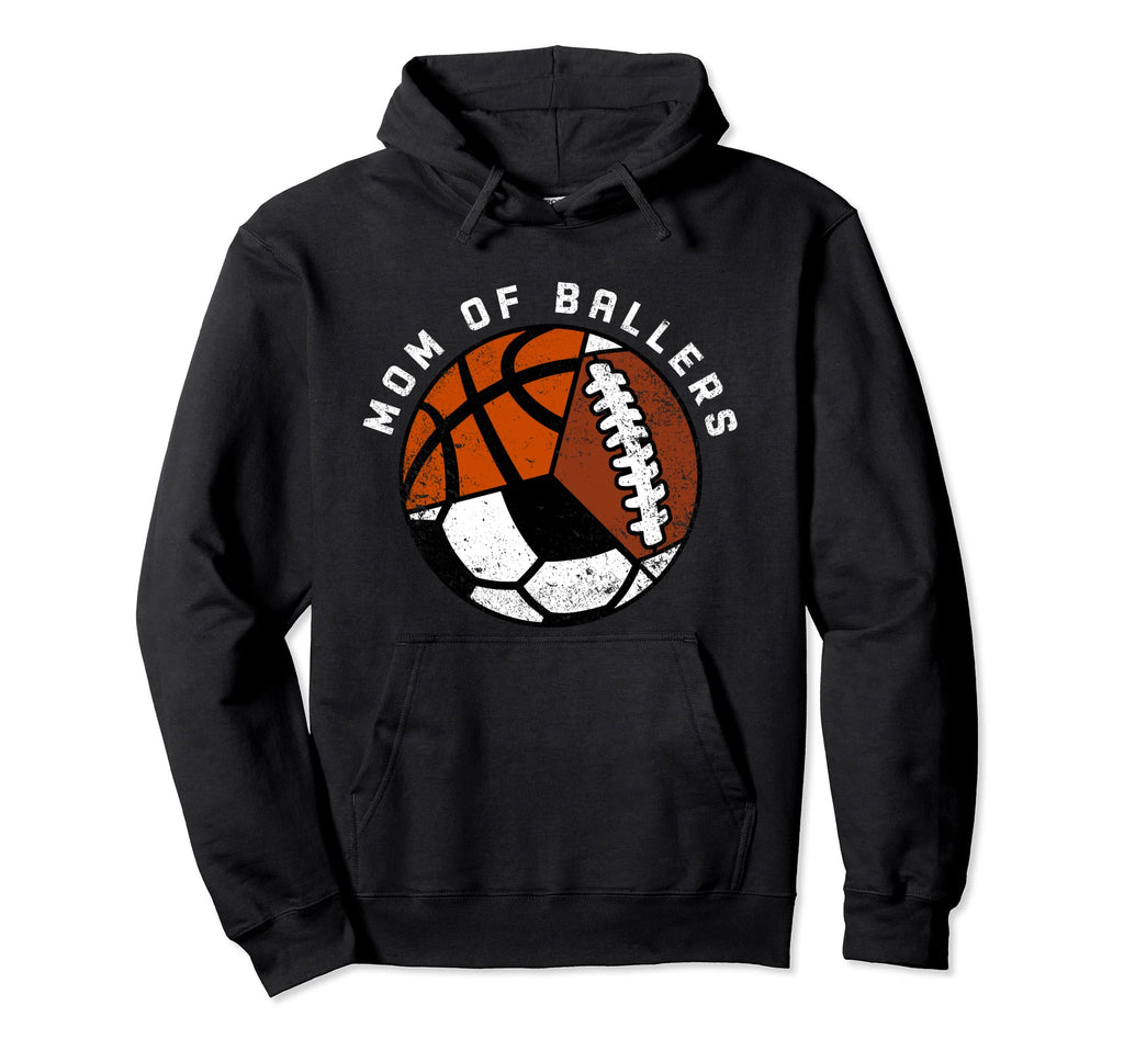 Mom Ballers Funny Football Soccer Hoodie - Streetwear Style Men Women