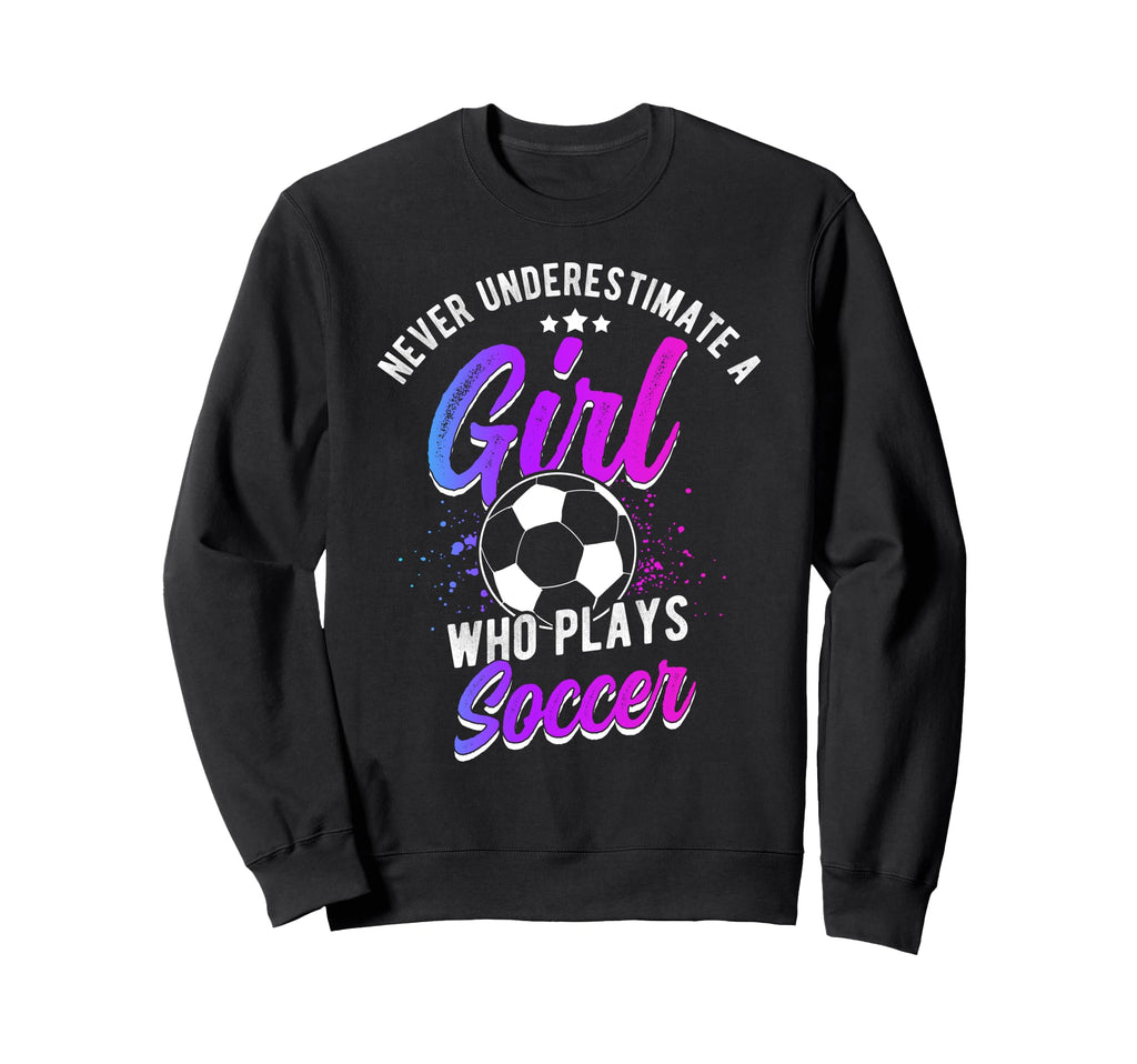 Never Underestimate Who Plays Sweatshirt - Trendy Graphic for Adults