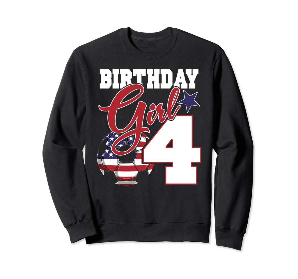 4Th Birthday Party Patriotic American Sweatshirt - Custom Art Print Unisex