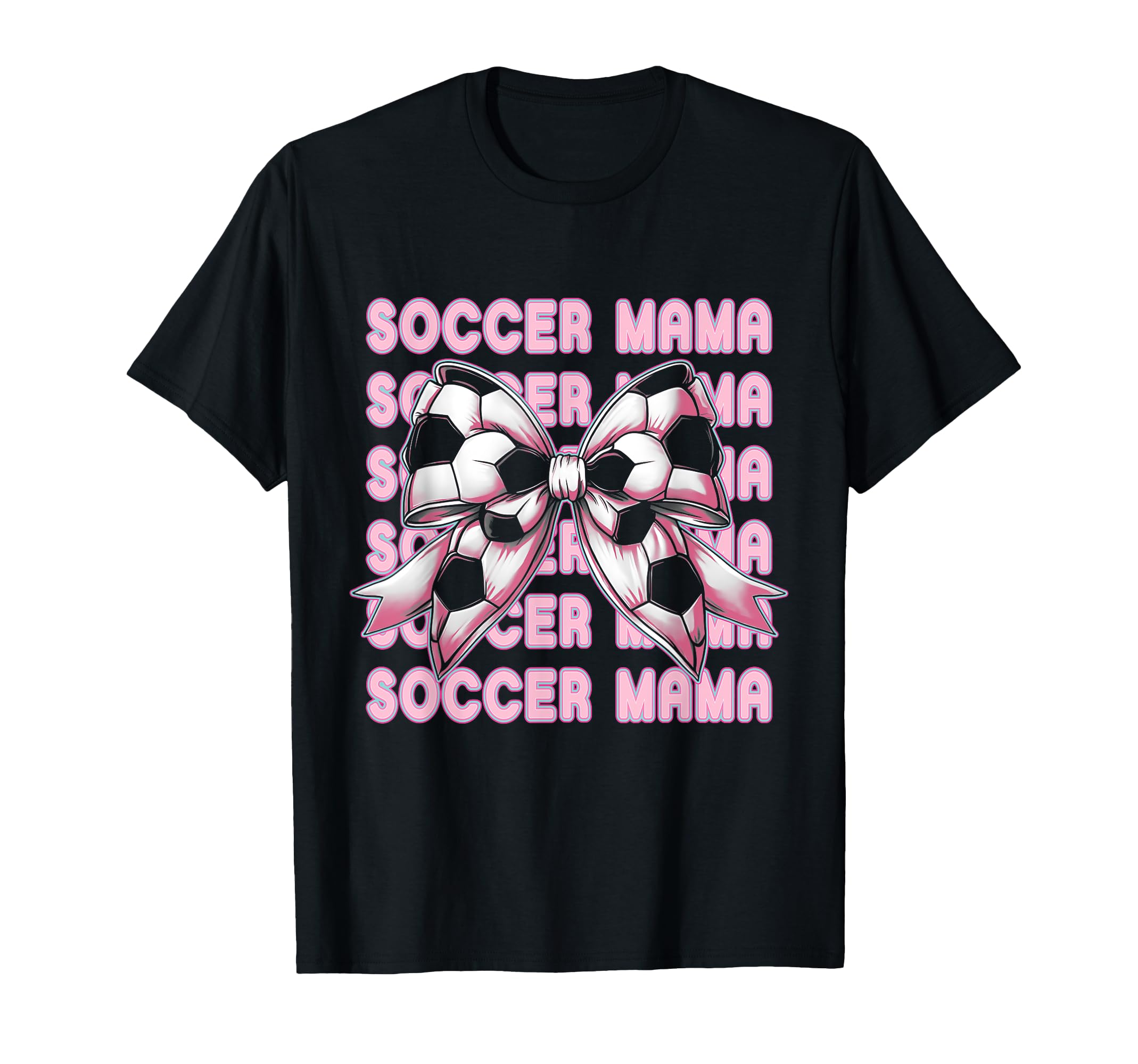 Soccer Mama Coquette Bow Soccer Mom T-Shirt - Streetwear Style Unisex
