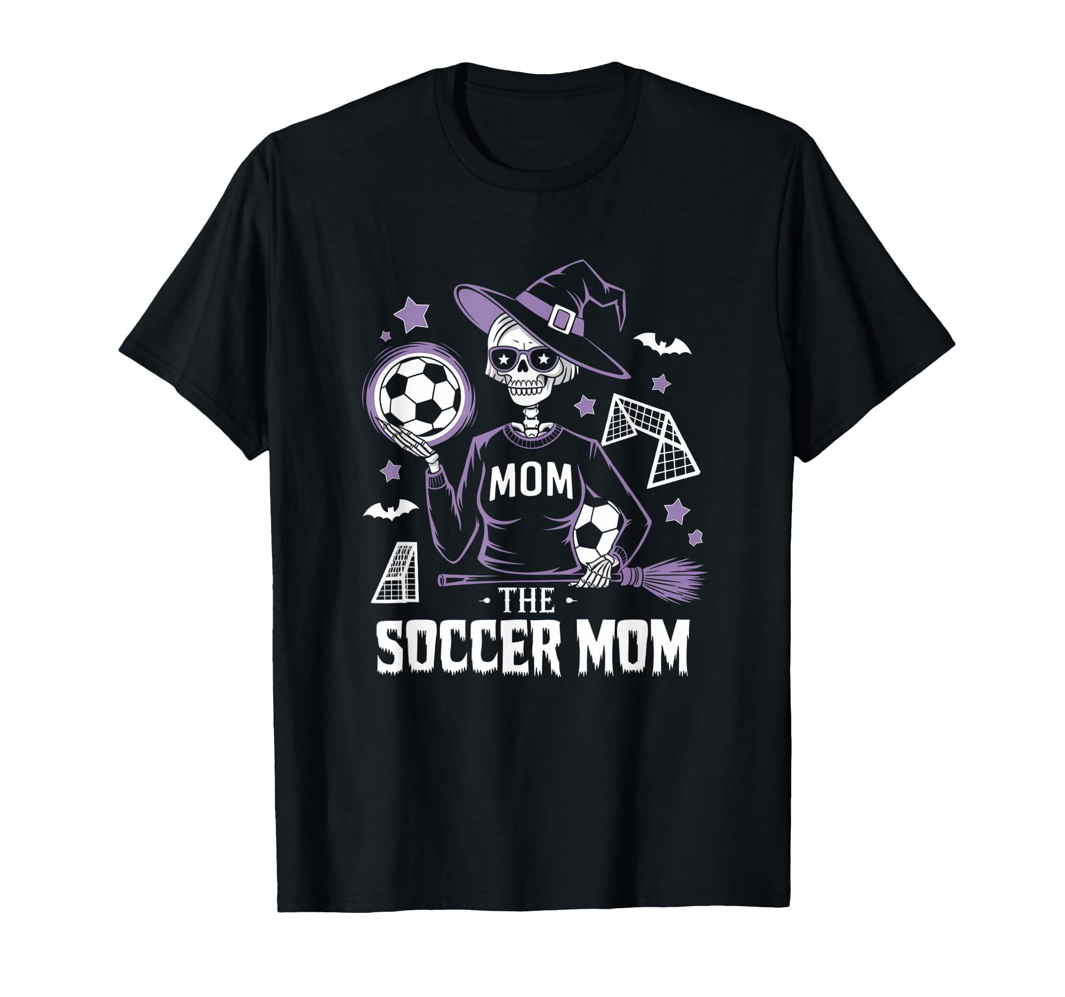 Soccer Mom Skeletton Halloween T-Shirt - Fun Novelty Design for Adults