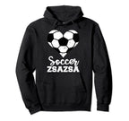 Soccer Zsazsa Funny Soccer Heart Hoodie - Custom Art Print for Adults
