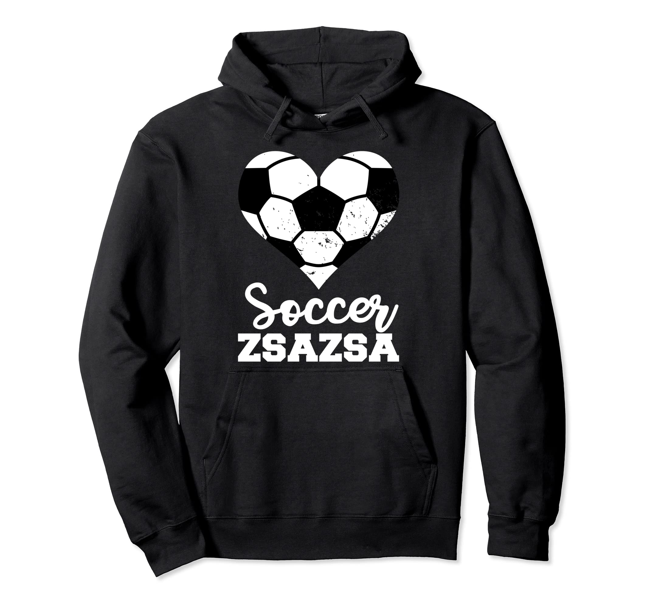 Soccer Zsazsa Funny Soccer Heart Hoodie - Custom Art Print for Adults