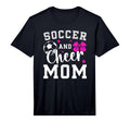 Mens Soccer And Cheer Mom Proud T-Shirt - Custom Art Print Men Women