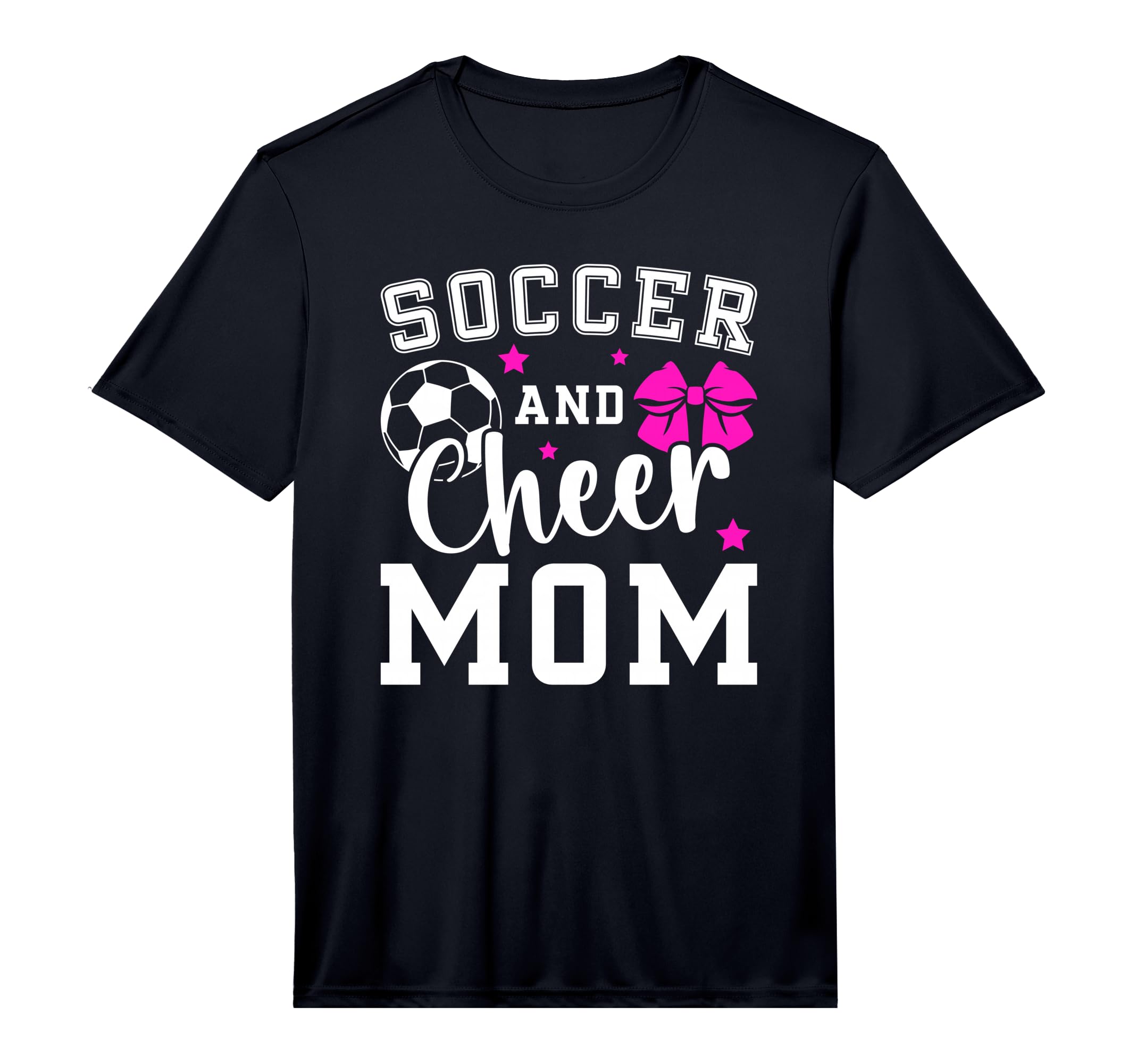 Mens Soccer And Cheer Mom Proud T-Shirt - Custom Art Print Men Women