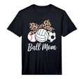 Ball Mom Baseball Volleyball T-Shirt - Casual Everyday Wear Men Women