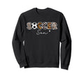 Soccer Son Leopard Family Matching Sweatshirt - Novelty Apparel Unisex