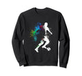 Soccer Player Goal Coach Gift League Sweatshirt - Custom Art Print Unisex