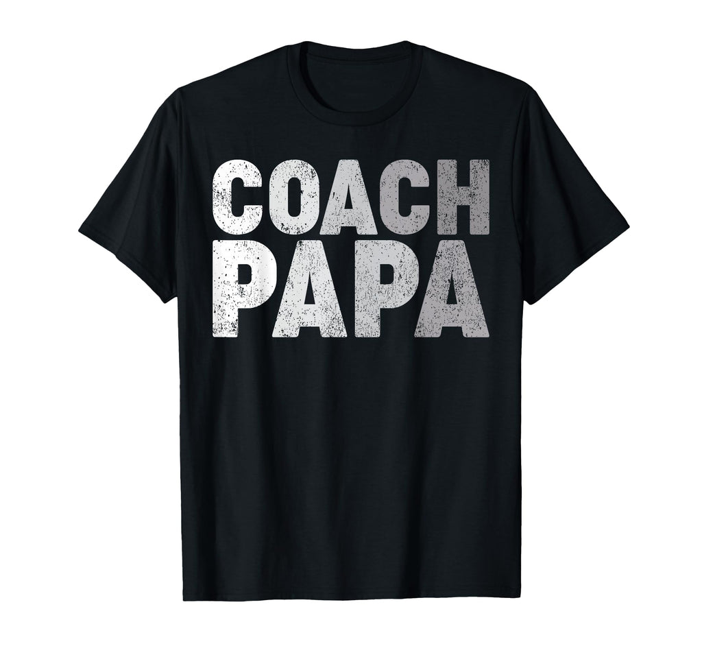Coach Papa Soccer Football Basketball T-Shirt - Novelty Apparel Unisex