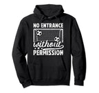 No Entrance Soccer Goalkeeper Soccer Hoodie - Minimalist Print Men Women