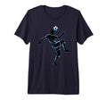 Soccer Player Juggling Ball Silhouette Tri T-Shirt - Trendy Graphic Unisex