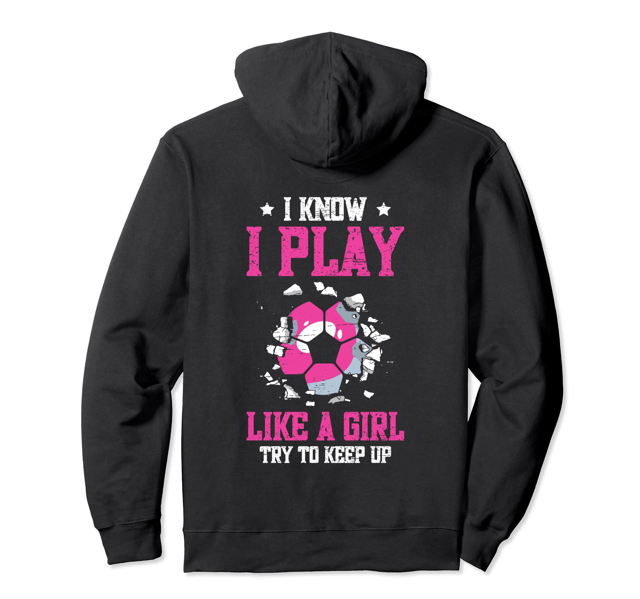 I Know Play Like Try To Keep Up Hoodie - Minimalist Print Unisex