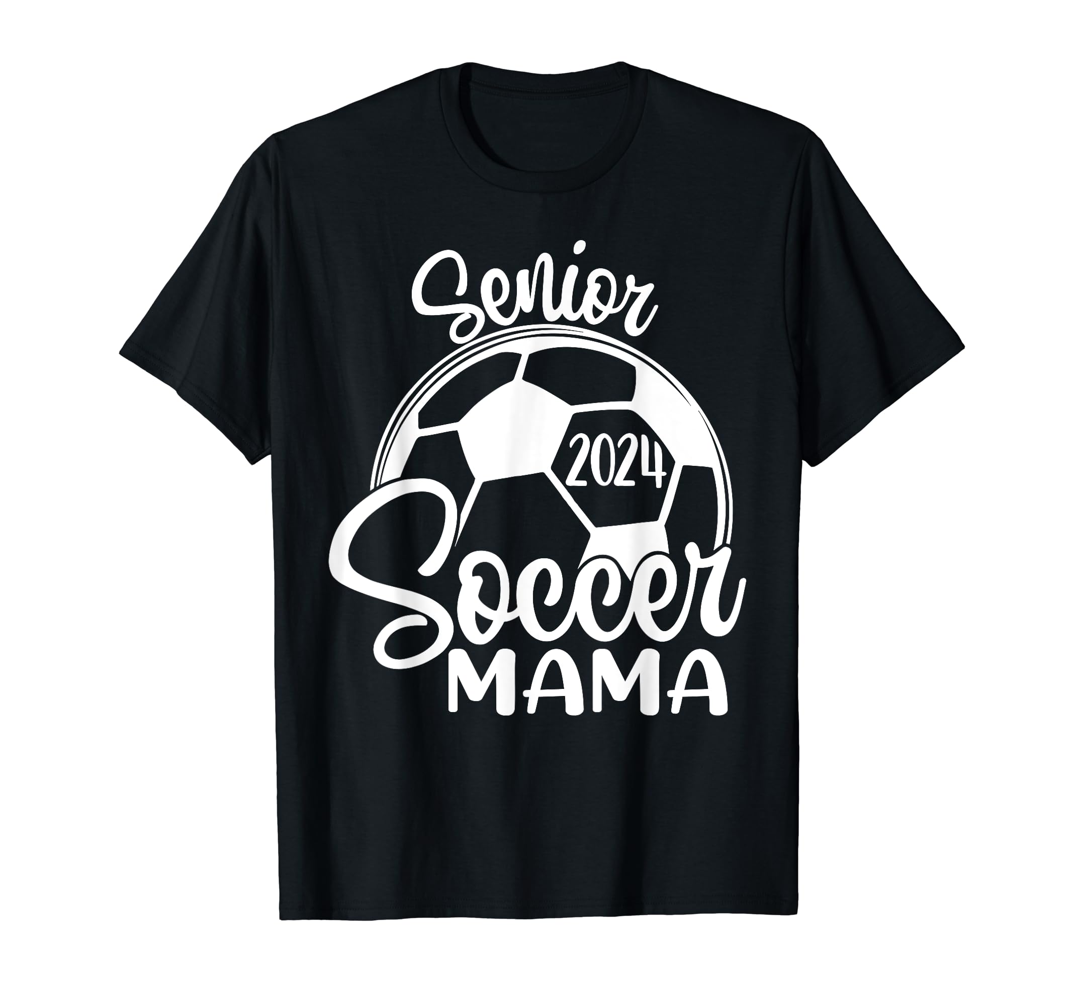 Senior Soccer Mama 2024 Class 2024 Soccer T-Shirt - Custom Art Print Unisex