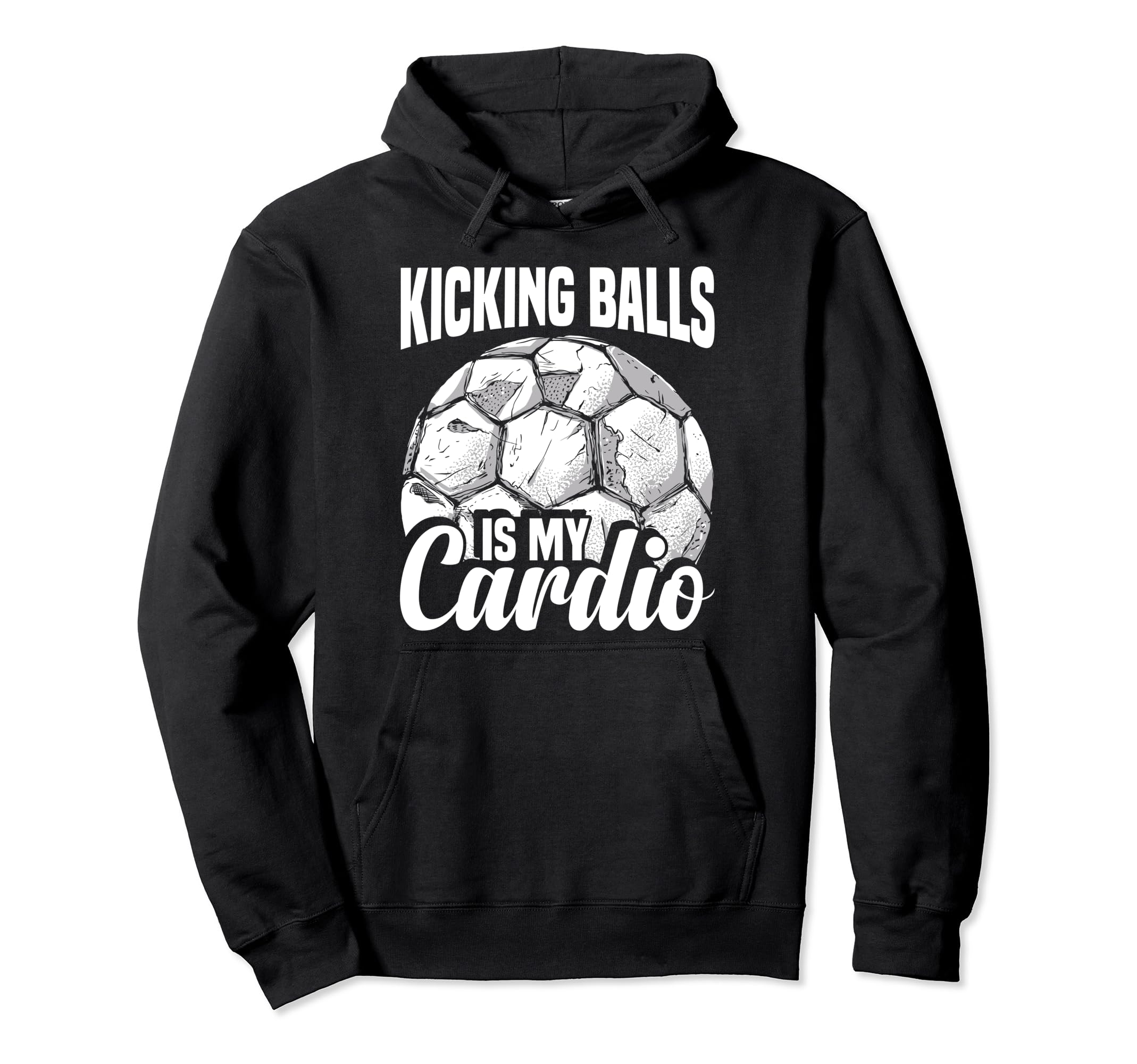 Soccer Player Kicking Balls Soccer Hoodie - Custom Art Print Men Women