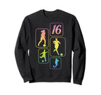 16Th Birthday Soccer Player Sweatshirt - Custom Art Print for Adults
