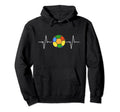 Soccer Ball Heartbeat Ekg Rainbow Flag Hoodie - Novelty Apparel Men Women