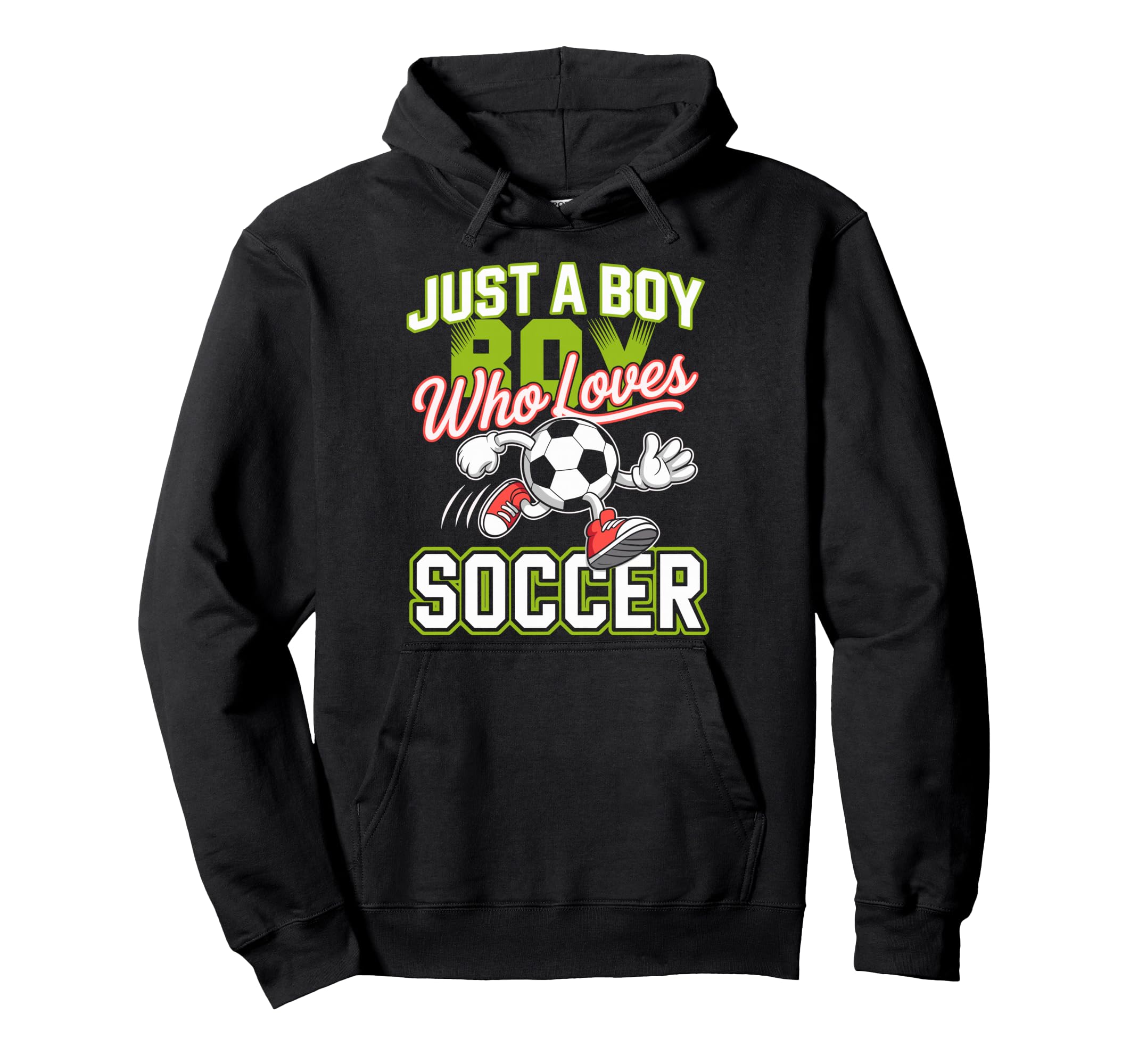 Just Who Loves Soccer Footbal Player Hoodie - Graphic Print Men Women