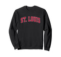 St Louis Missouri Mo Sports Red Sweatshirt - Unique Graphic Unisex