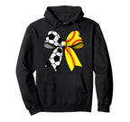 Soccer Softball Coquette Bow Funny Hoodie - Custom Art Print Men Women
