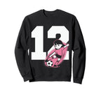 12 Soccer Birthday Gift Soccer Sweatshirt - Aesthetic Graphic Men Women