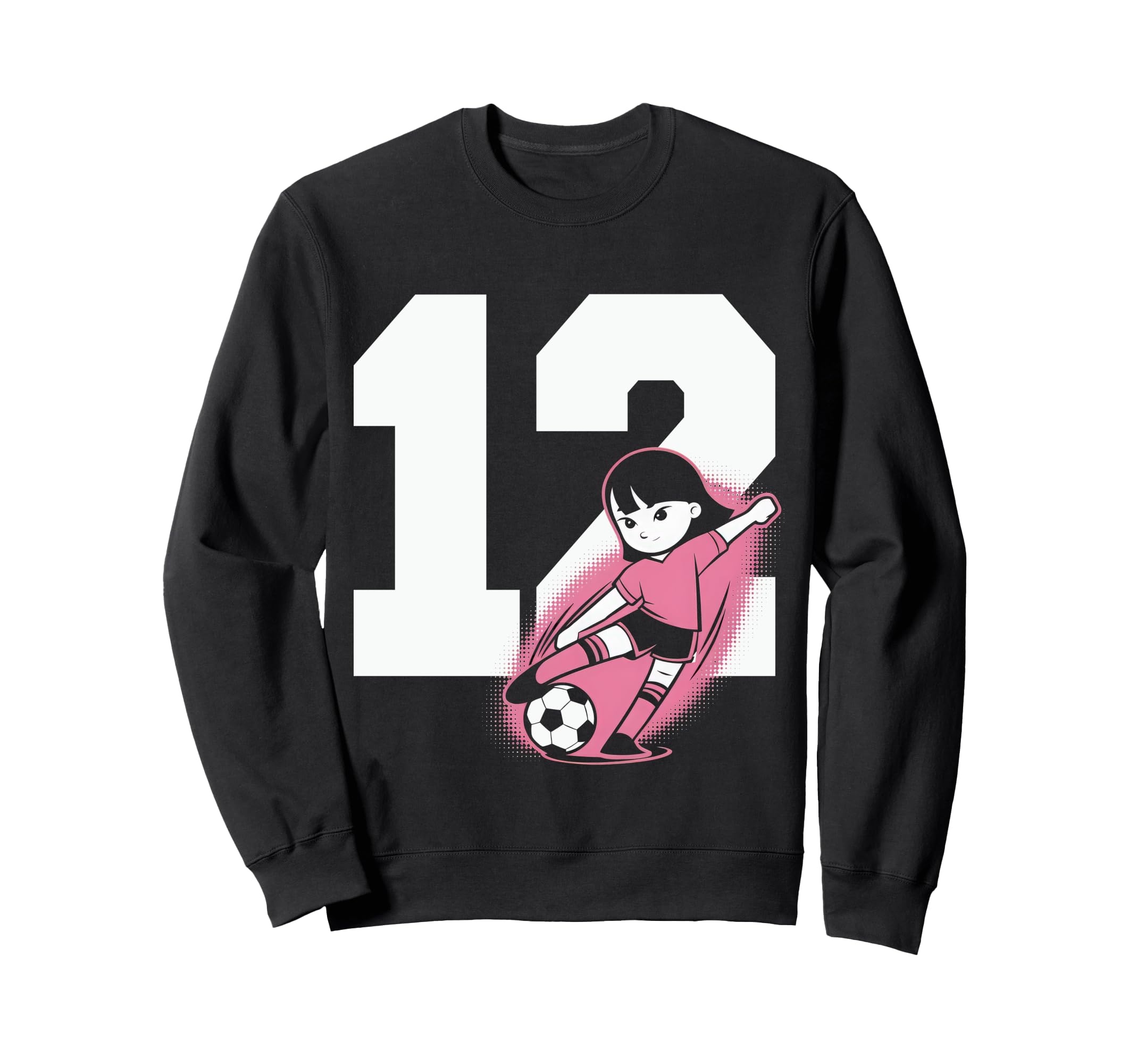 12 Soccer Birthday Gift Soccer Sweatshirt - Aesthetic Graphic Men Women