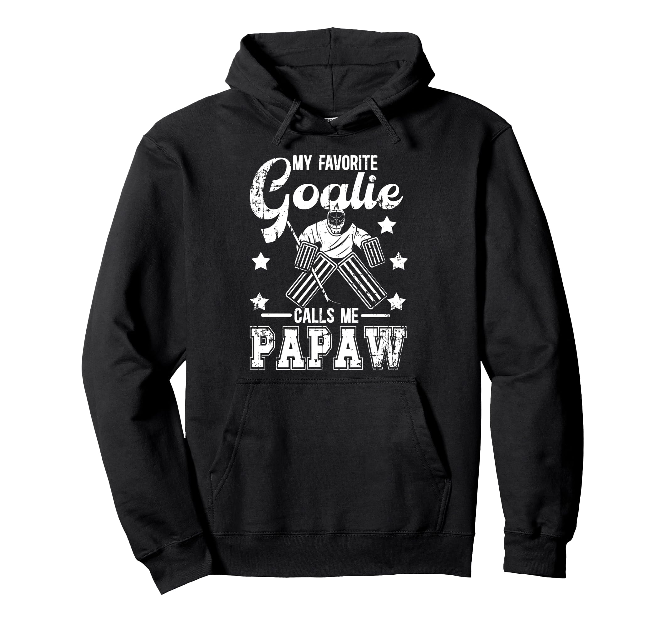 My Favorite Ice Hockey Goalie Papaw Hoodie - Aesthetic Graphic for Adults