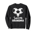 Soccer Grandma Heart Funny Soccer Sweatshirt - Casual Everyday Wear Unisex
