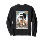 Funny Skeleton Tarot Card Halloween Sweatshirt - Graphic Print for Adults