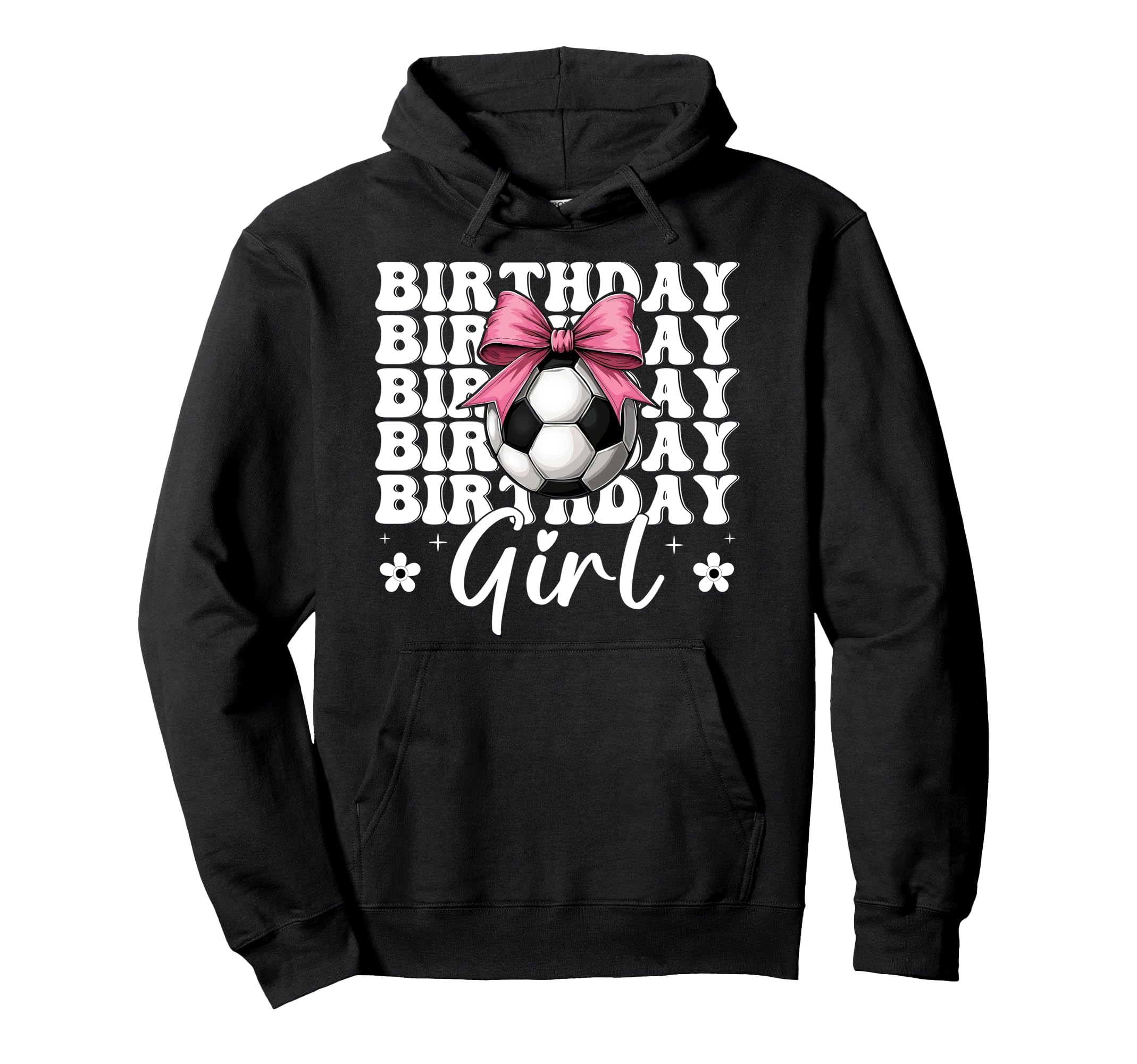 Birthday Soccer Soccer Mom Coquette Bow Hoodie - Novelty Apparel Unisex