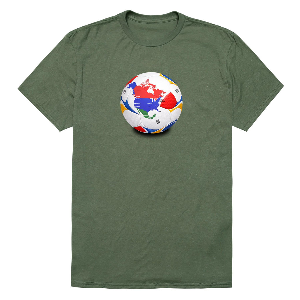 Soccer 2026 Tees World Ball T-Shirt - Unique Graphic for Adults
