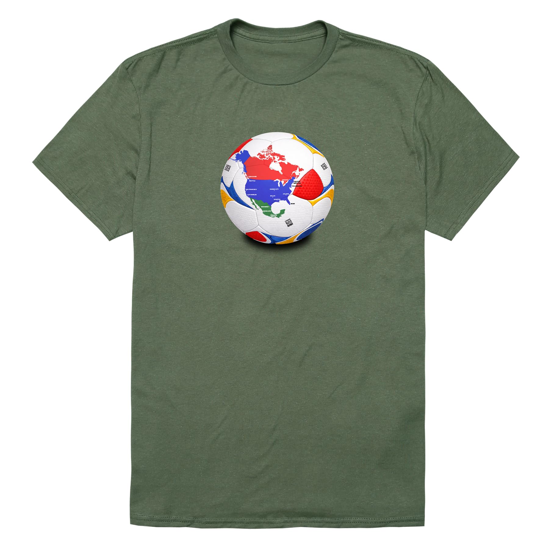 Soccer 2026 Tees World Ball T-Shirt - Unique Graphic for Adults
