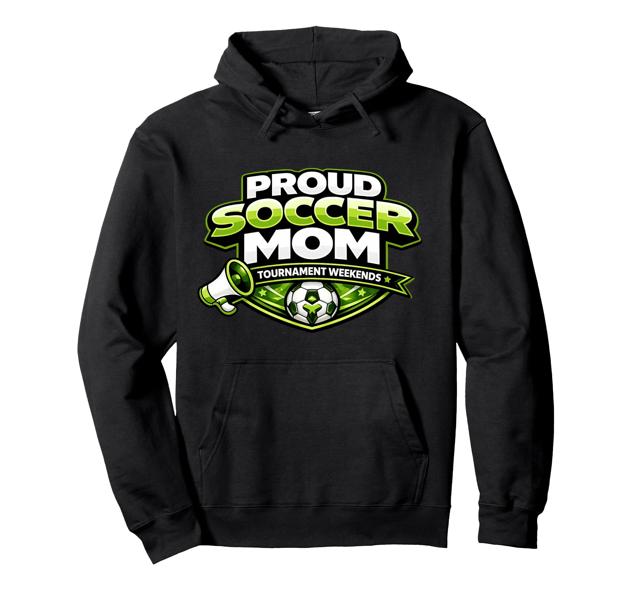 Proud Soccer Mom Tournament Weekends Hoodie - Graphic Print for Adults