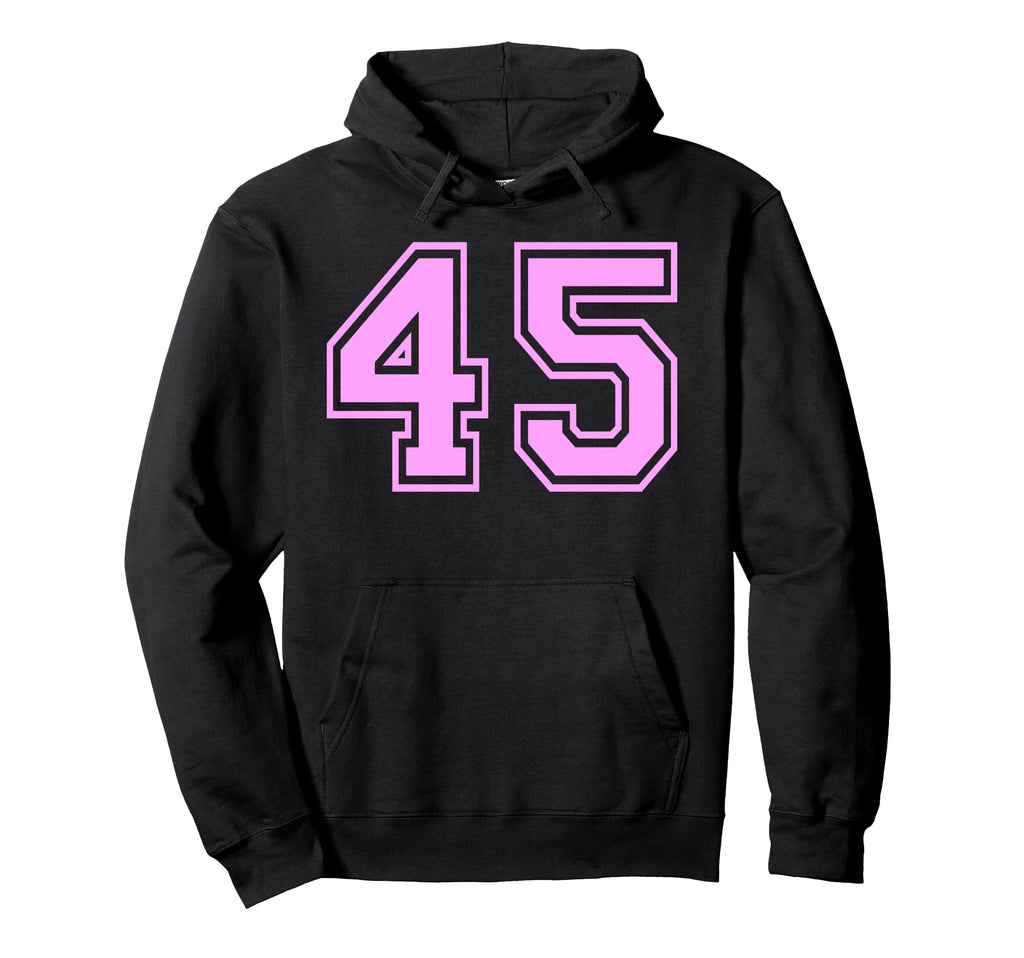 45 Number Forty Five Sports Varsity Hoodie - Aesthetic Graphic Men Women
