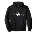Soccer Heartbeat Love Futbol Ball Sport Hoodie - Minimalist Print Unisex