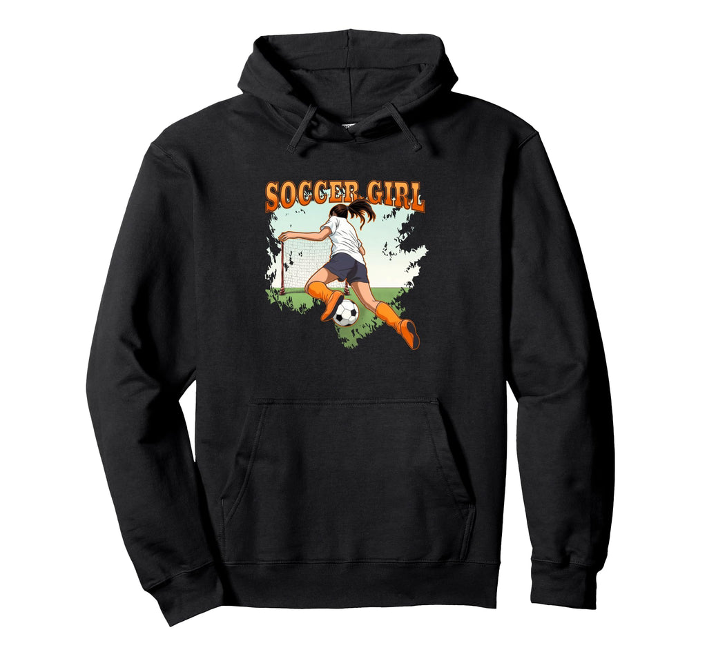 Soccer Action Hoodie - Graphic Print Men Women