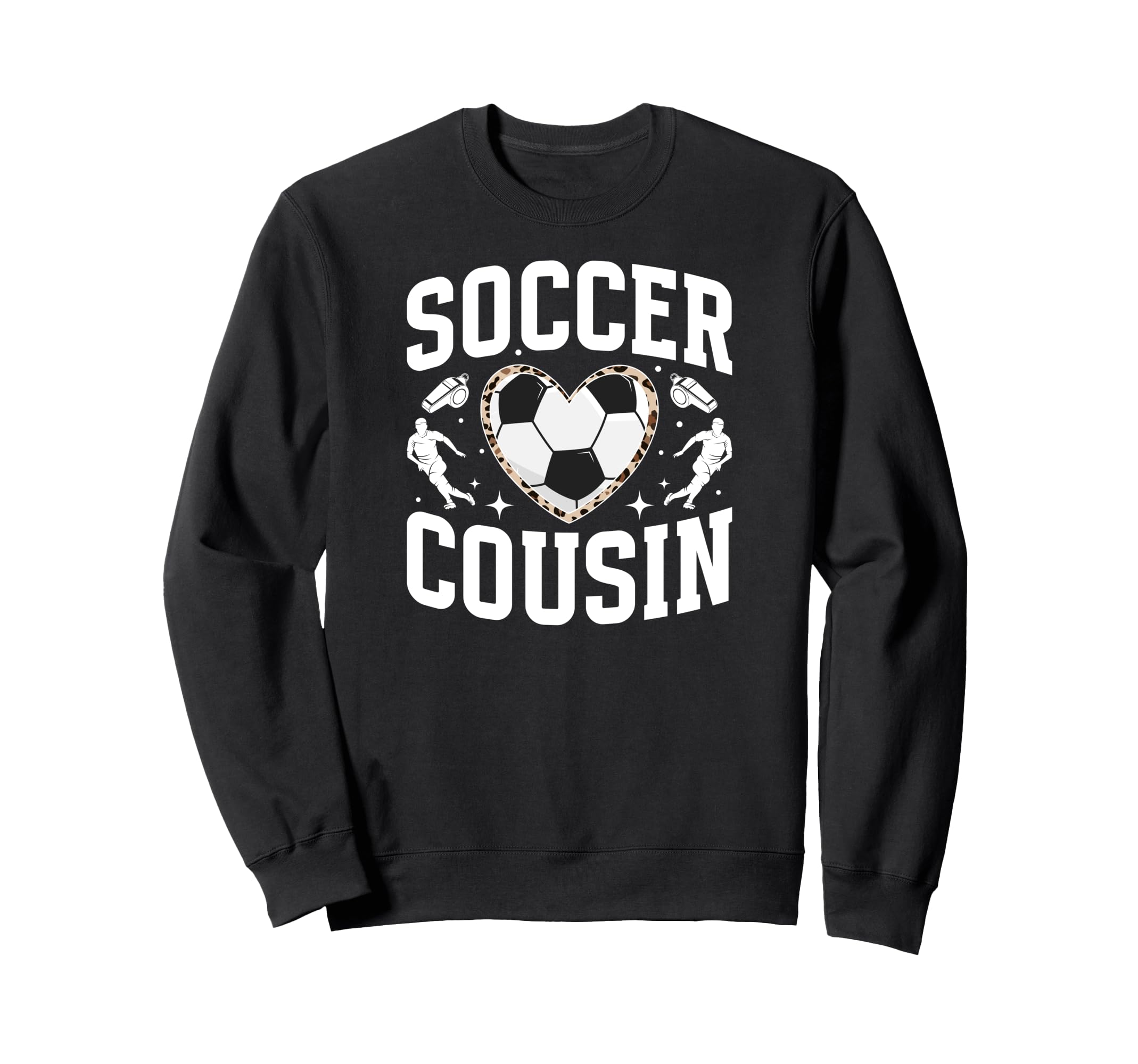 Soccer Cousin Heart Cousin Soccer Sweatshirt - Minimalist Print Men Women