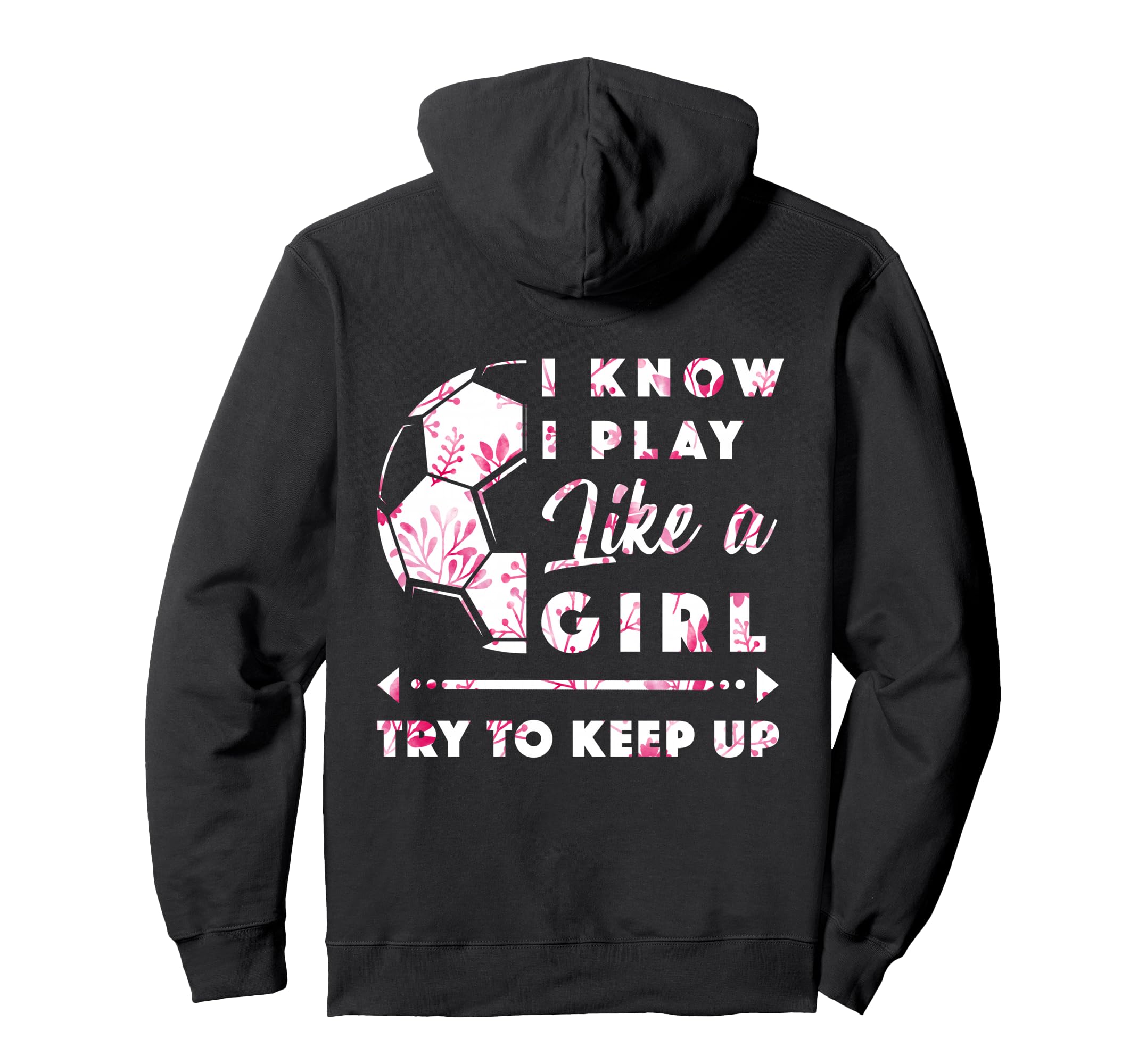 Soccer And Football Flowers Hoodie - Minimalist Print Unisex