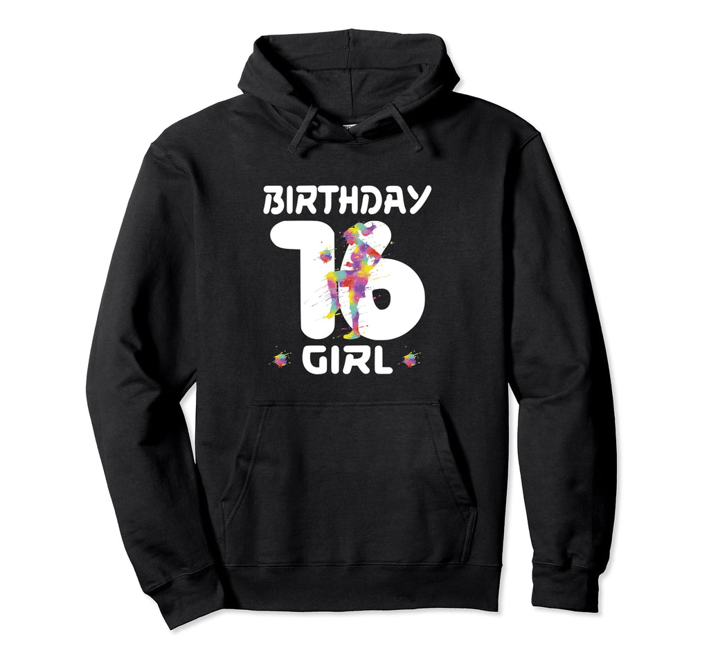 16Th Birthday Soccer Sixteen 16 Year Hoodie - Custom Art Print for Adults