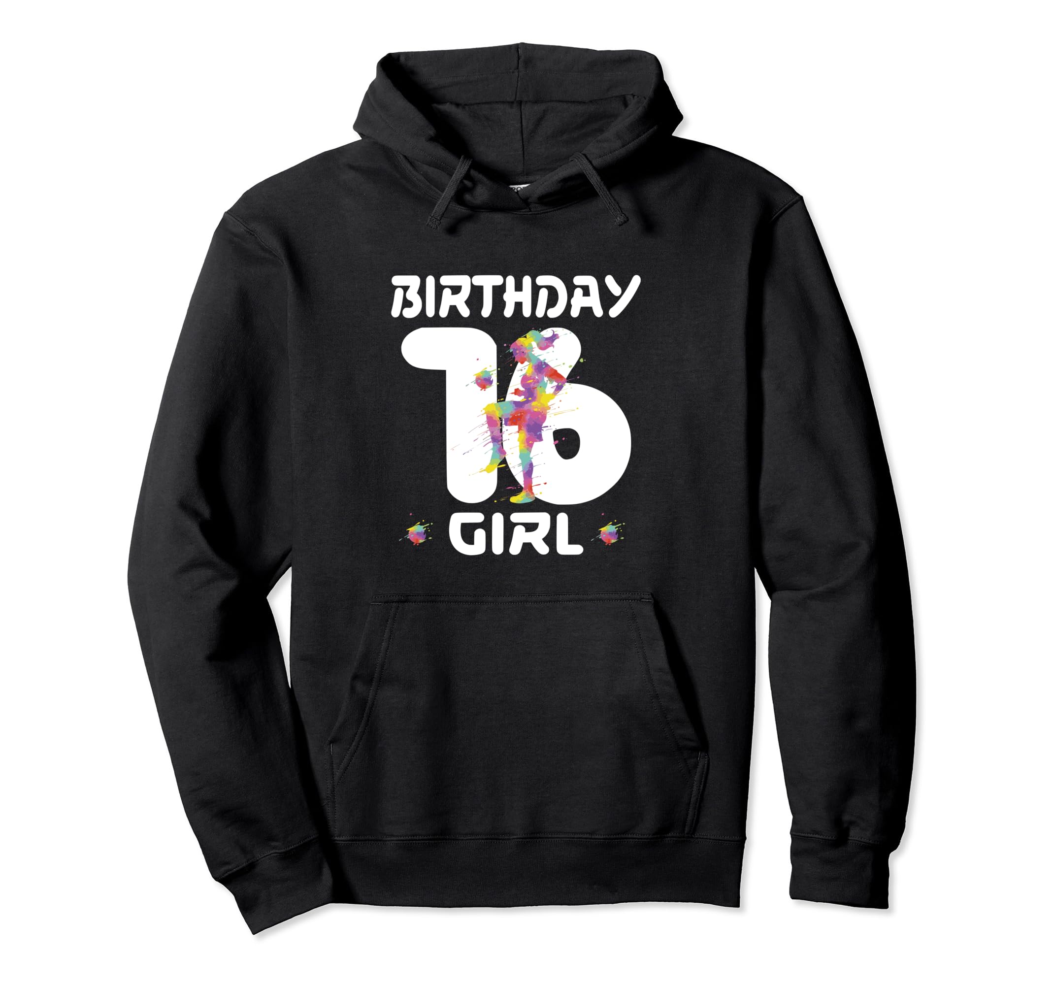 16Th Birthday Soccer Sixteen 16 Year Hoodie - Custom Art Print for Adults