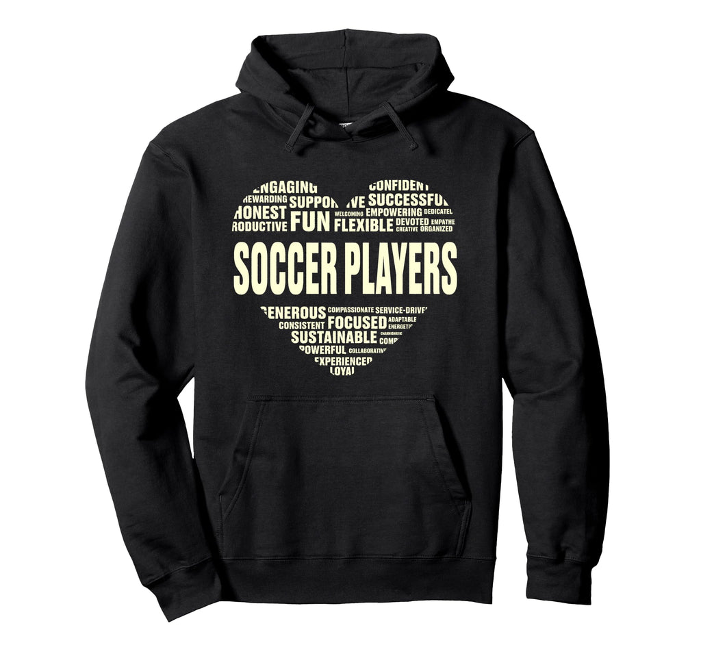 Love Heart Facts Soccer Players Lover Hoodie - Graphic Print for Adults