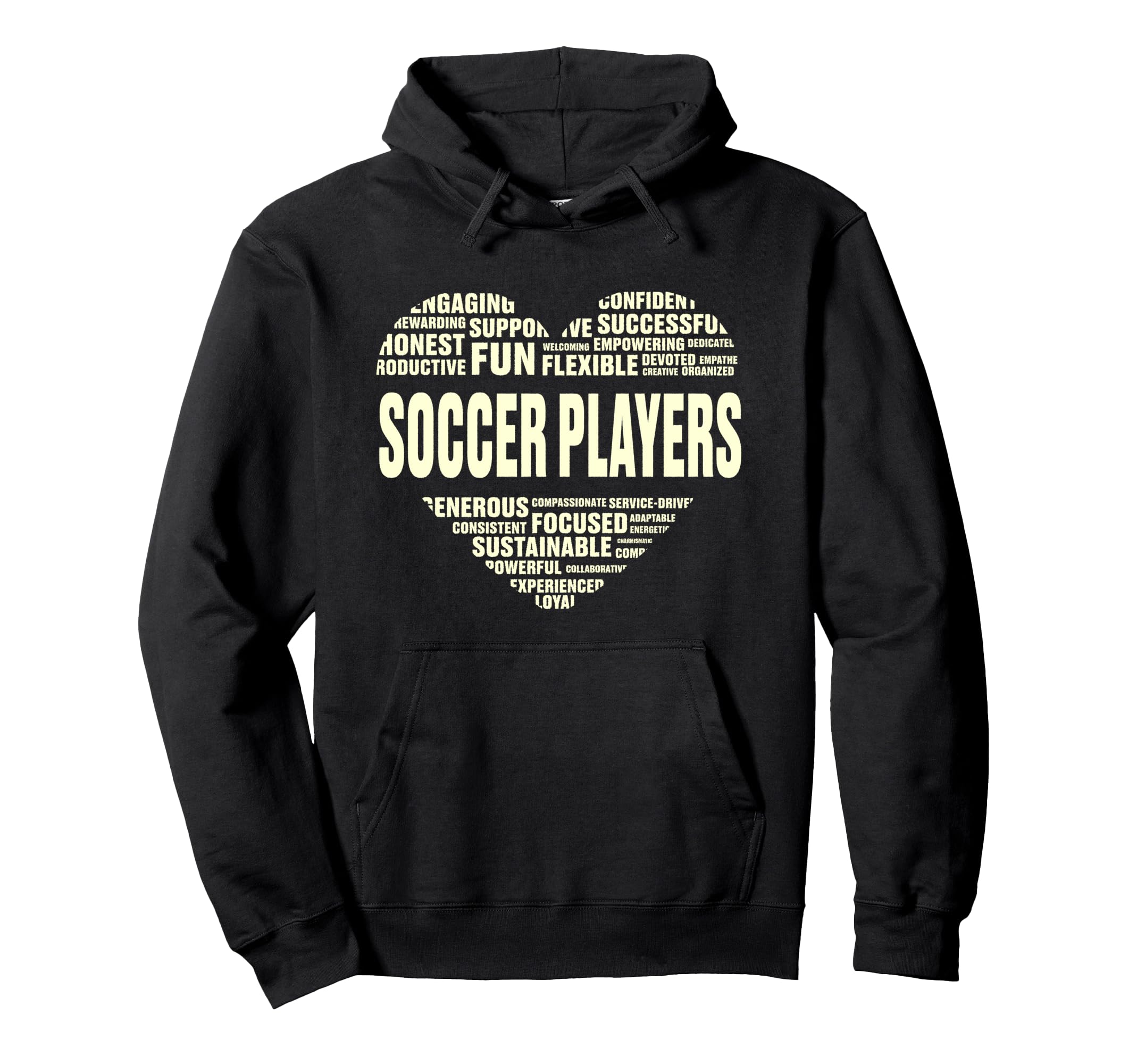 Love Heart Facts Soccer Players Lover Hoodie - Graphic Print for Adults