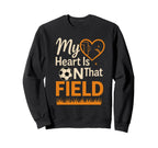 My Heart Is That Field Soccer Mom Sweatshirt - Custom Art Print Men Women