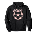 Womens Soccer Game Day Ladies Heart Soccer Hoodie - Custom Art Print Unisex