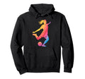 Colorful Football Sport Game Watercolor Hoodie - Novelty Apparel Men Women
